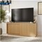 Drew Barrymore Fluted TV Stand for TVs up to 70", Warm Honey Finish